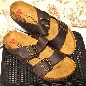Men's Protalus Brown Leather "Arizona" Similar Sandals Size EU 44 US 10.5-11